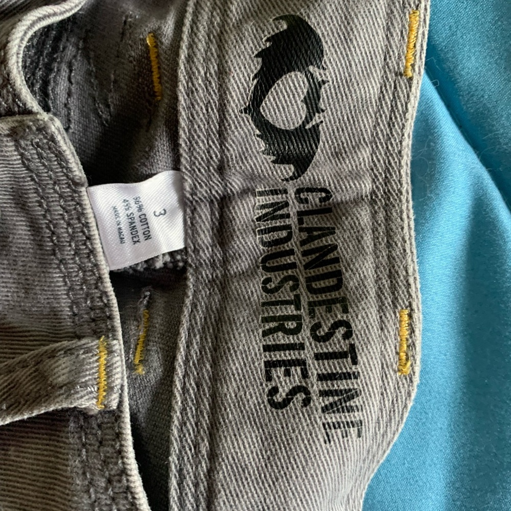 RARE OUT OF PRODUCTION CLANDESTINE JEANS